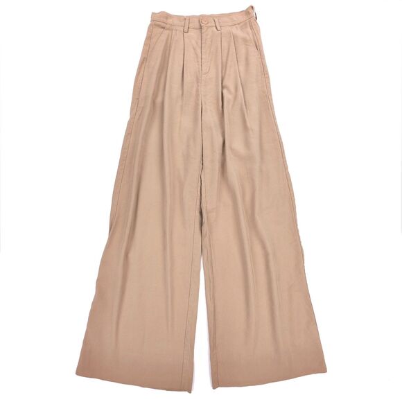 NONchalant the Label Fabi Wide Leg Pant Camel Old Money Quiet Luxury Minimal - Picture 1 of 9